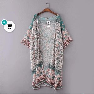 Floral Print Kimono Cardigan